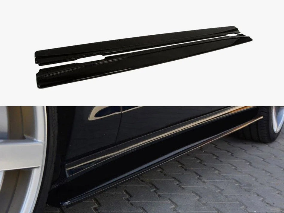 Maxton Side Skirts Diffusers Mercedes CLS C218 Amg-line (2011-2014) - Textured