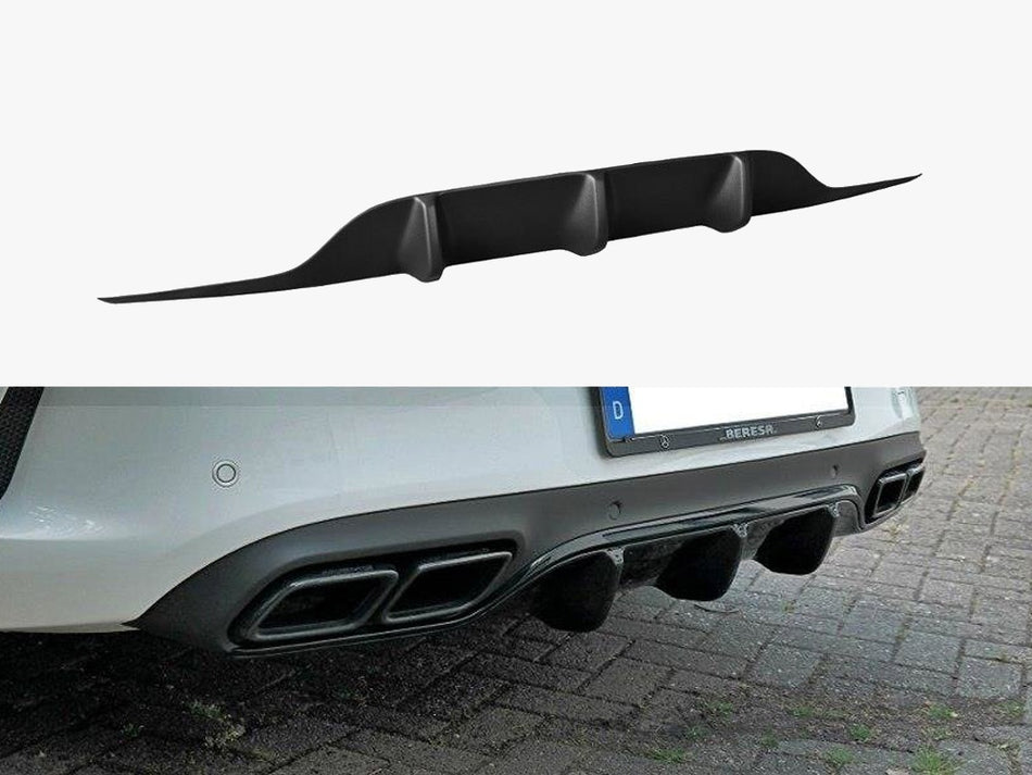 Maxton Rear Valance Mercedes C 205 63 AMG Coupe (2016-2018) - Textured