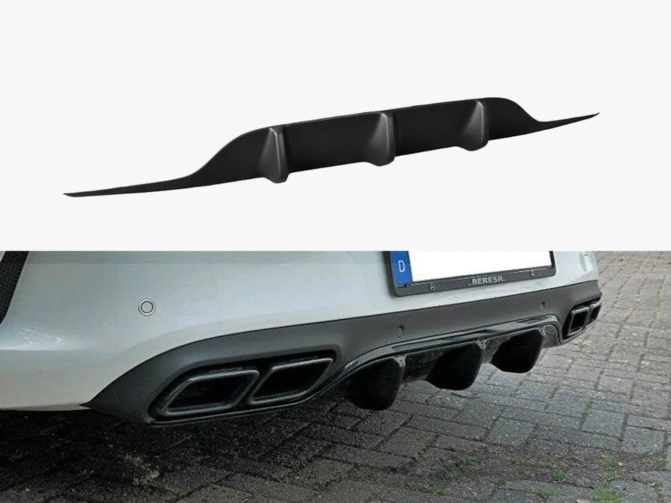 Maxton Rear Valance Mercedes C 205 63 AMG Coupe (2016-2018) - Textured