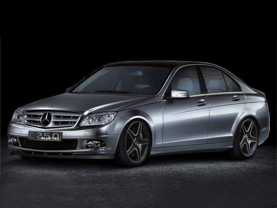 Maxton Front Splitter Mercedes C-class W204 Preface - Textured