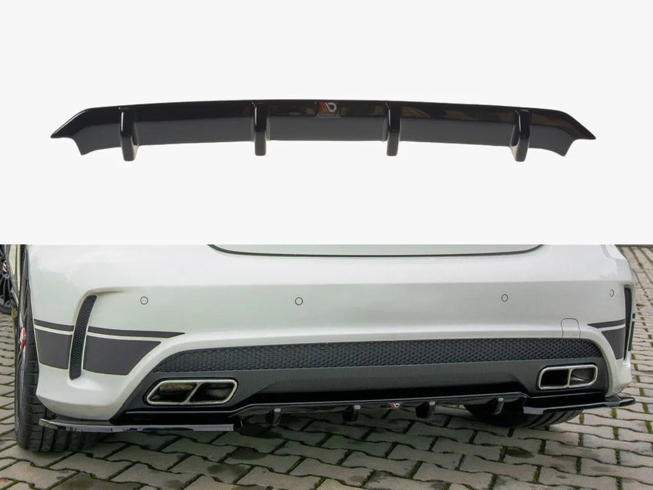 Maxton Rear Valance Mercedes A45 AMG W176 - Textured