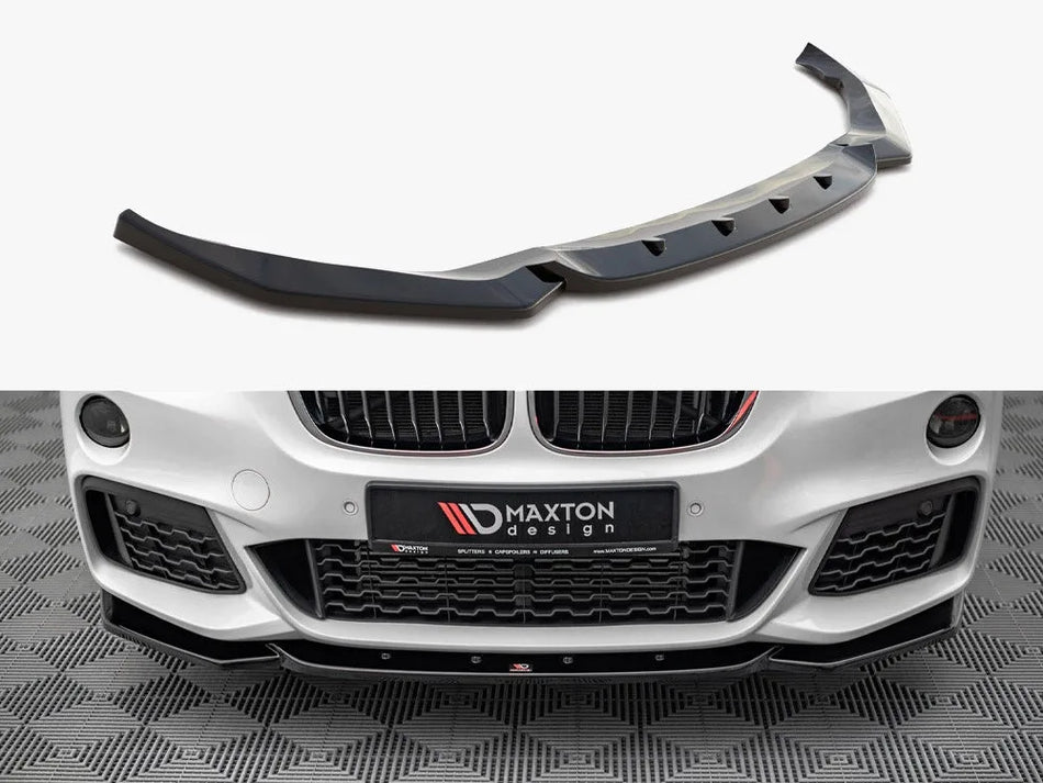 Maxton Front Splitter V.1 Bmw X1 M-pack F48 (2015-2019)