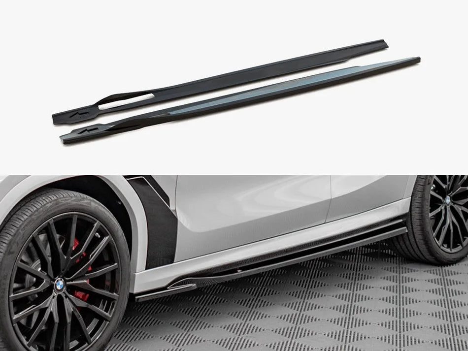 Maxton Side Skirts Diffusers BMW X6 M-Pack G06 / X6 M F96