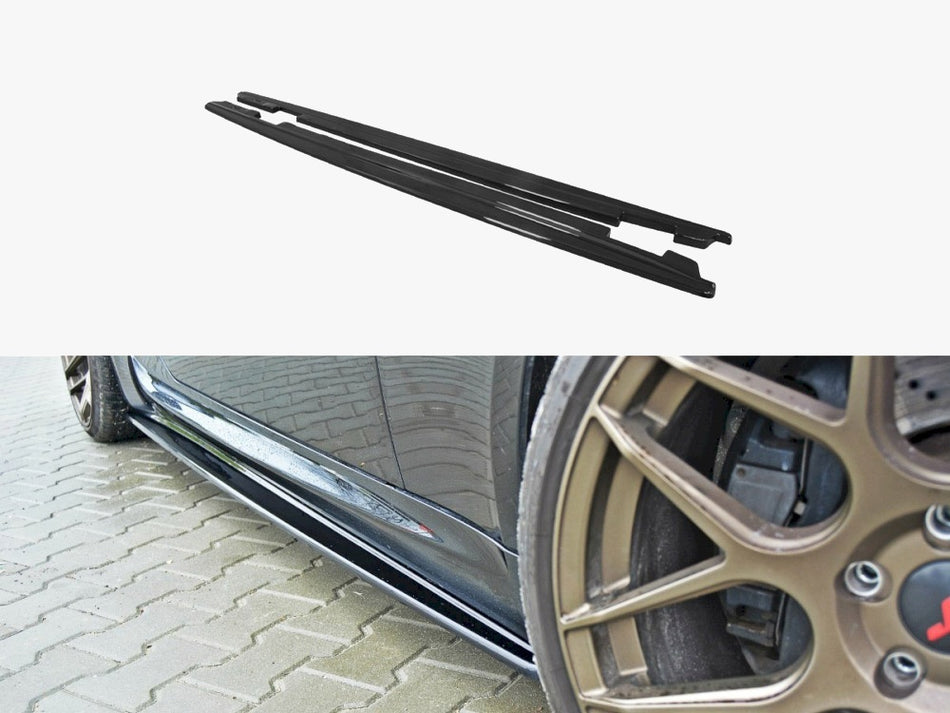 Maxton Side Skirts Splitters Bmw M6 E63 (2005-2010) - Carbon Look