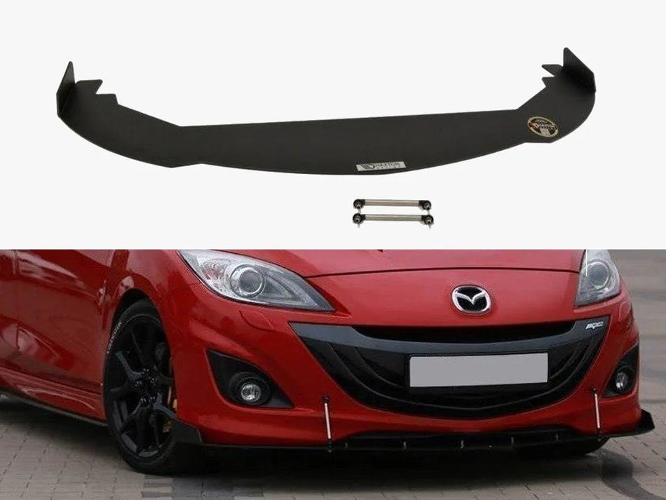 Maxton Front Racing Splitter Mazda 3 Mk2 MPS