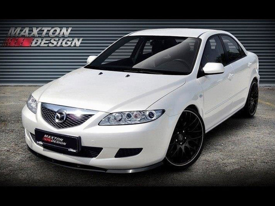 Maxton Front Splitter Mazda 6 MK1 Preface Model (2002-2005) - Carbon Look