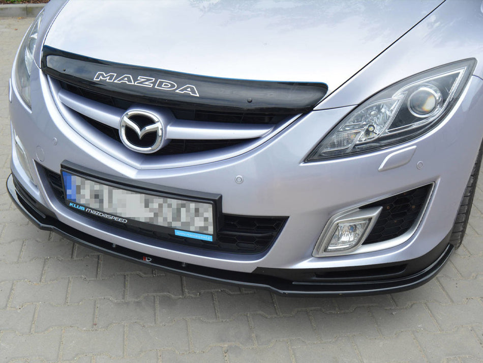 Maxton Front Splitter Mazda 6 Mk2 Sport Hatch (GH-series) Pre-facelift (2008-2010) - Carbon Look