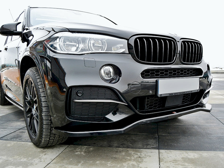 Maxton Front Splitter V.1 BMW X5 F15 M50D (2014-2018) - Textured