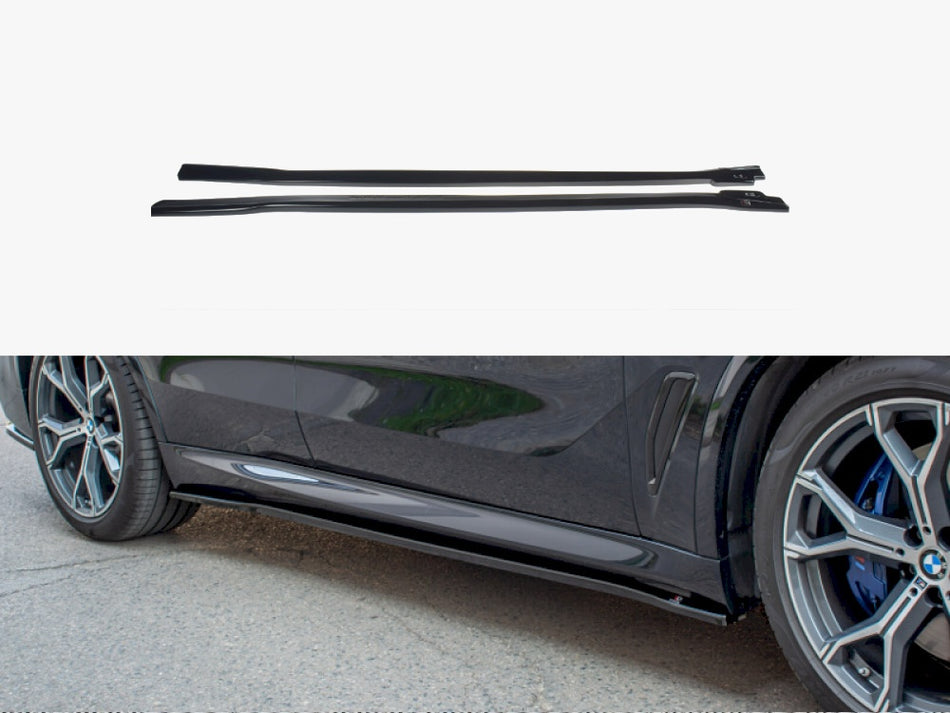 Maxton Side Skirts Diffusers BMW X5 M-Sport G05 - Textured