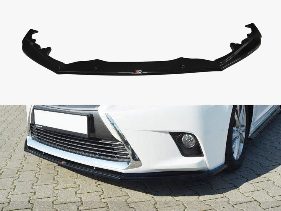 Maxton Front Splitter V.1 Lexus CT MK1 Facelift (2013-2017) - Carbon Look