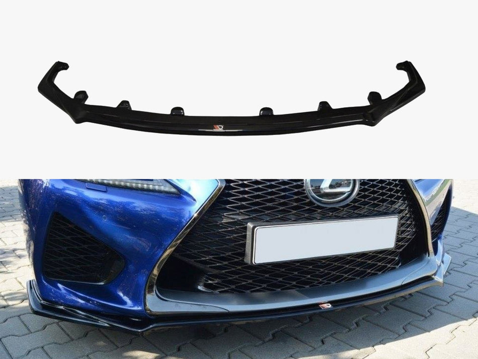 Maxton Front Splitter V.1 Lexus RC F (2014-2019) - Carbon Look