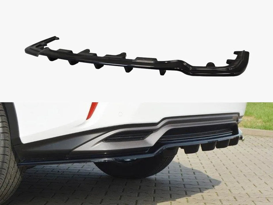 Maxton Rear Splitter (Vertical Bars) Lexus RX Mk4 H