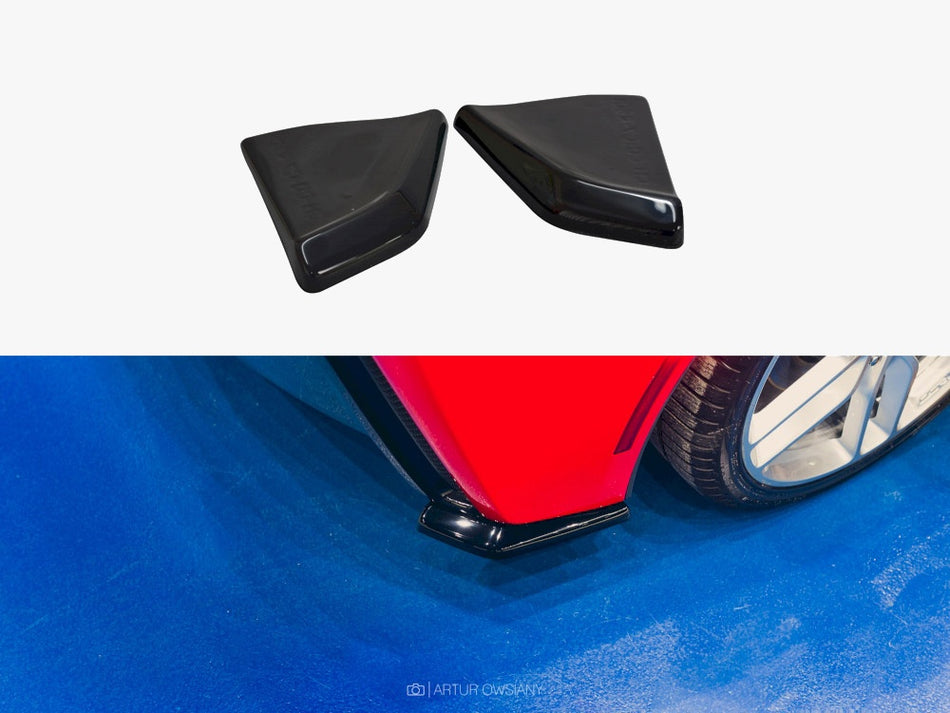 Maxton Rear Side Splitters V.1 Chevrolet Corvette Stingray / Grand Sport C7 - Textured