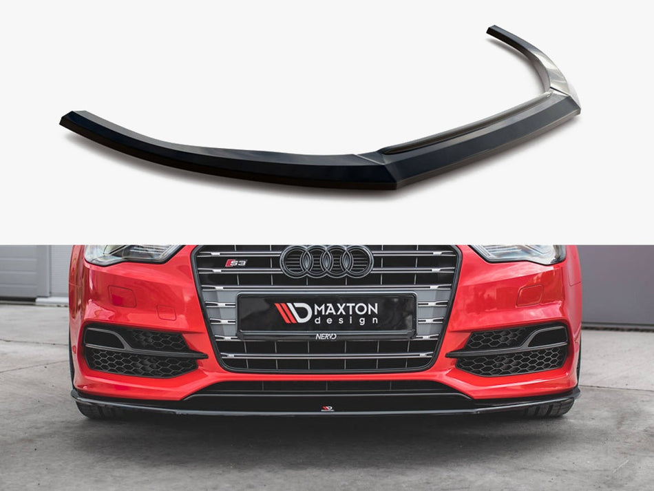 Maxton Front Splitter V.1 Audi S3 / A3 S-Line 8V Sedan / Cabrio (2013-2016)