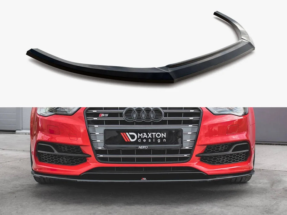 Maxton Front Splitter V.1 Audi S3 / A3 S-Line 8V Sedan / Cabrio (2013-2016)