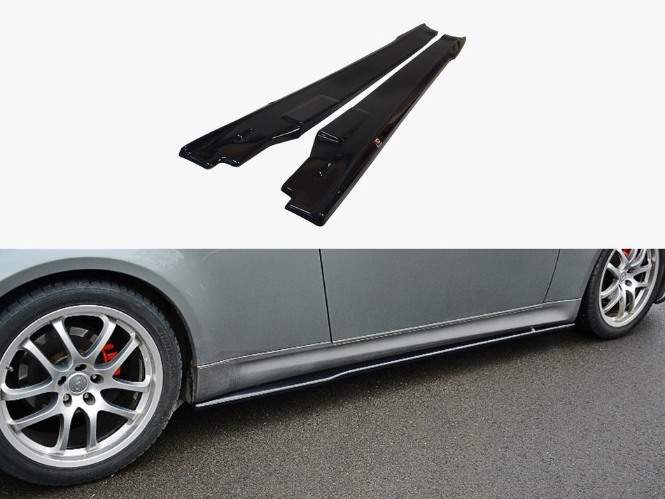 Maxton Side Skirts Splitters Infiniti G35 Coupe (2003-2007) - Carbon Look