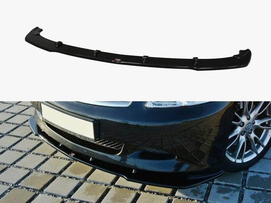 Maxton Front Splitter V.1 Infiniti G37 Sedan - Textured