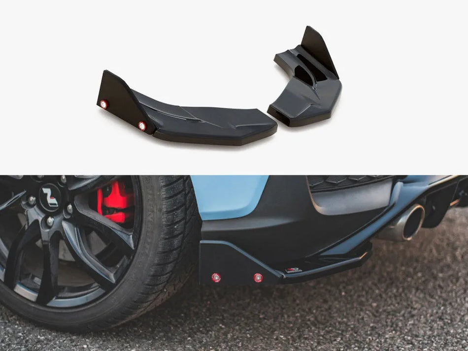Maxton Rear Side Splitters V.7 + Flaps Hyundai I30 N Mk3 Hatchback