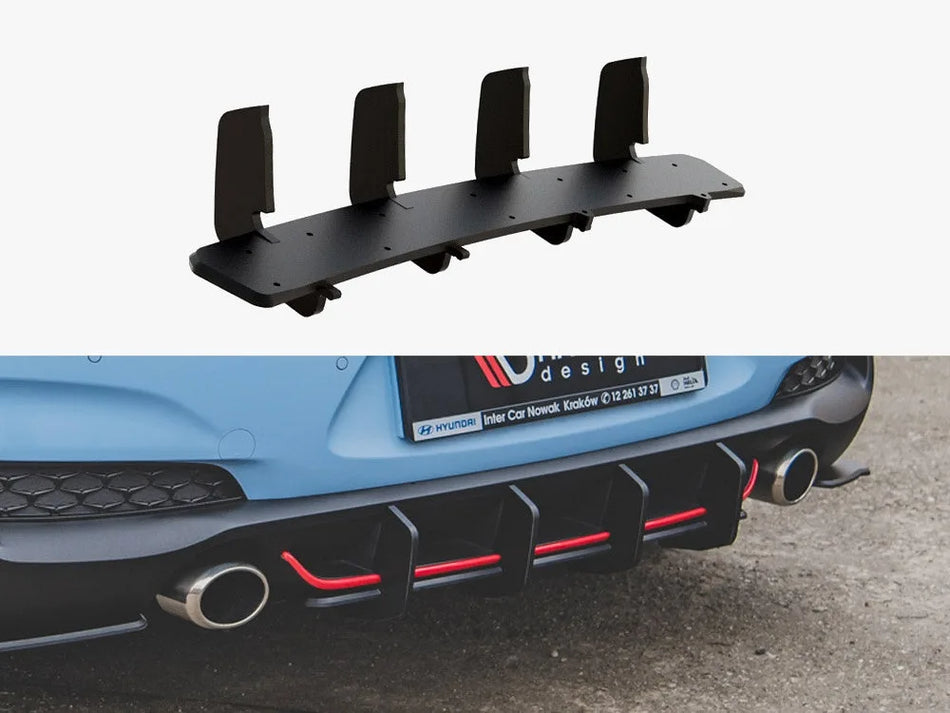 Maxton Street PRO Rear Diffuser V.2 Hyundai I30 N Mk3 Hatchback