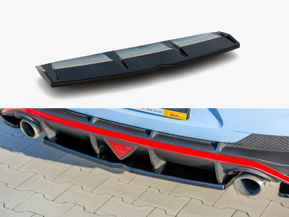 Maxton Central Rear Splitter Hyundai I30 Mk3 N Fastback