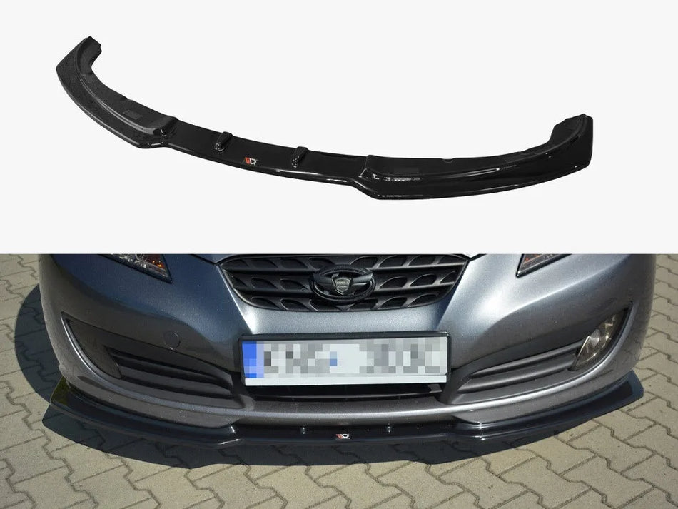Maxton Front Splitter Hyundai Genesis MK1 Coupe (2009-2012) - Carbon Look