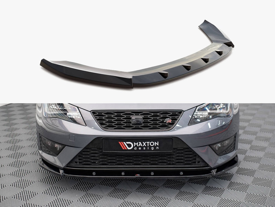 Maxton Front Splitter V.1 Seat Leon FR / Cupra MK3 (2012-2016)