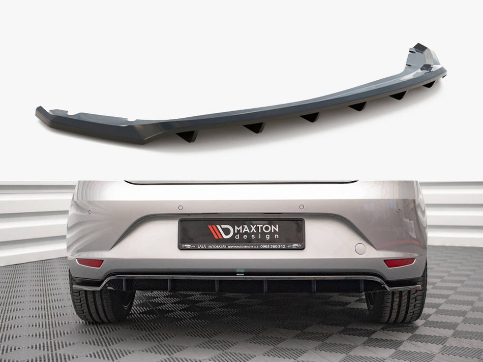 Maxton Rear Splitter (Vertical Bars) Seat Leon Hatchback Mk3