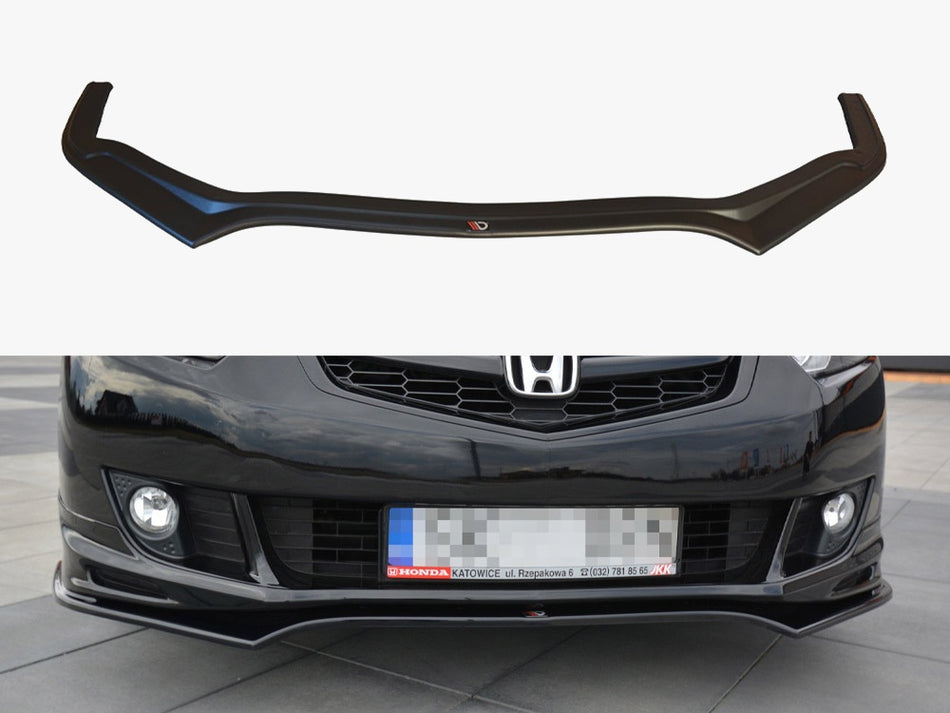 Maxton Front Splitter Honda Accord MK8 Type-s (Cu-series) Pre-facelift Sedan (2009-2011) - Carbon Look