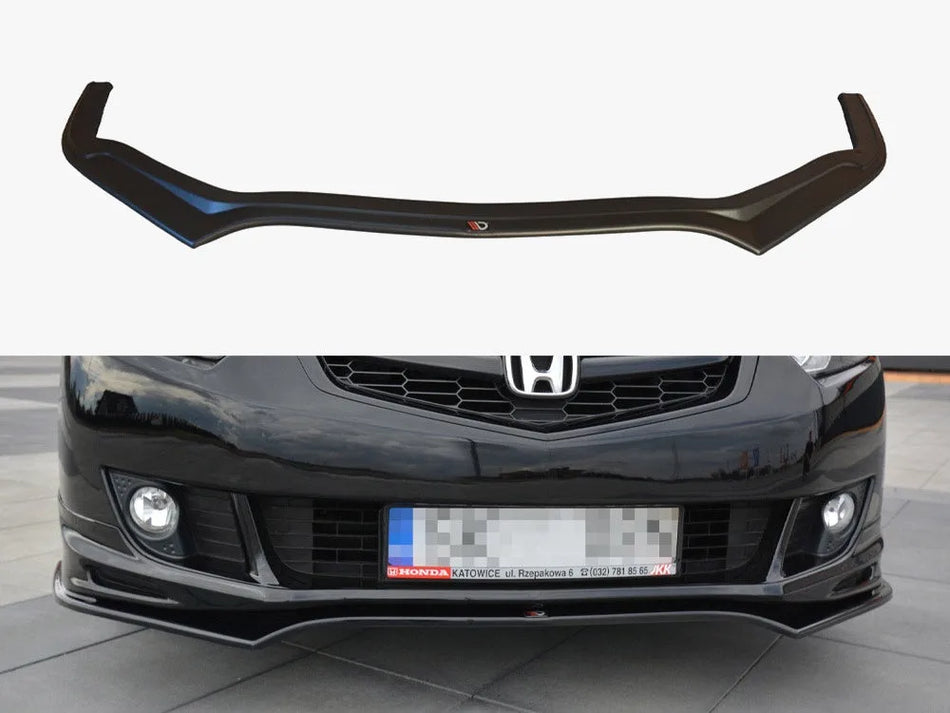 Maxton Front Splitter Honda Accord MK8 Type-s (Cu-series) Pre-facelift Sedan (2009-2011) - Carbon Look