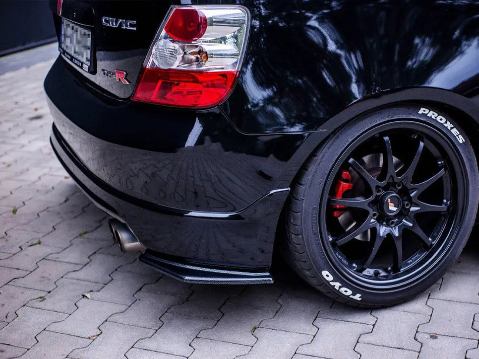 Maxton Rear Side Splitters Honda Civic EP3 (MK7) Type-r/s Facelift (2004-2006)