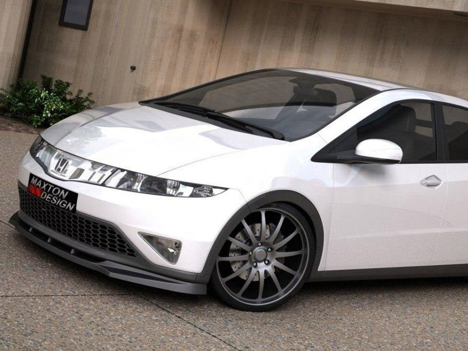 Maxton Front Splitter Honda Civic Mk8 - Carbon Look