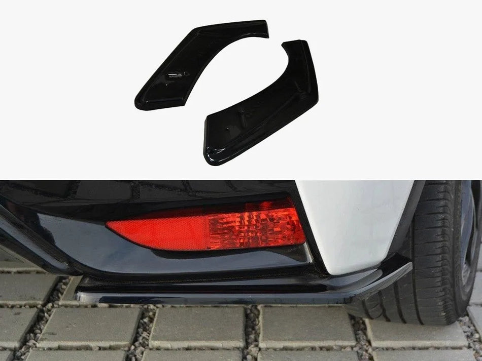 Maxton Rear Side Splitters Honda Civic Mk9 Facelift