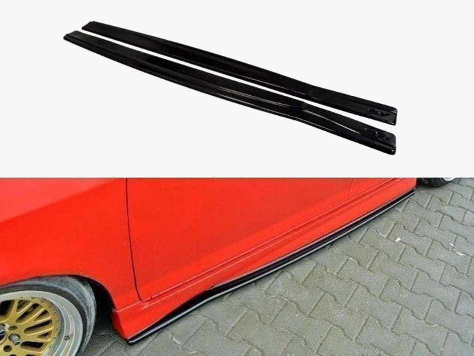 Maxton Side Skirts Diffusers Honda JAZZ MK1 (Mugen Styling KIT) - Carbon Look