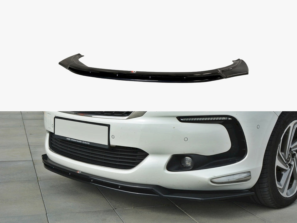 Maxton Front Splitter V.3 Citroen DS5 - Carbon Look