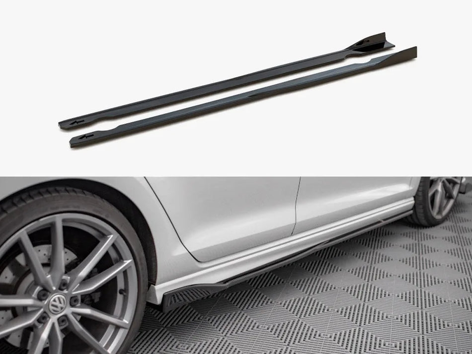 Maxton Side Skirts Diffusers V.2 VW Golf R / R-Line Mk7