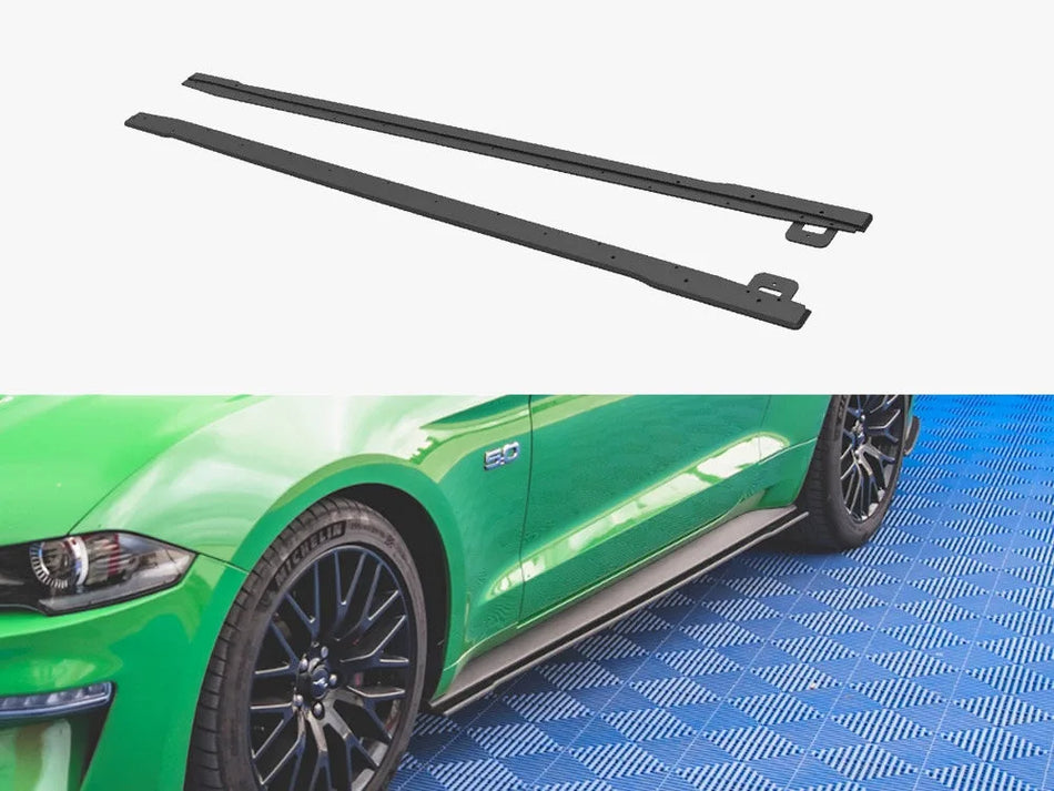 Maxton Street PRO Side Skirts Diffusers V.1 Ford Mustang GT Mk6 Facelift