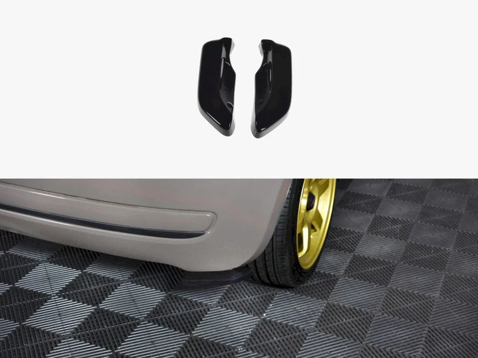 Maxton Rear Side Splitters Fiat 500 Pre-facelift (2007-2014) - Carbon Look