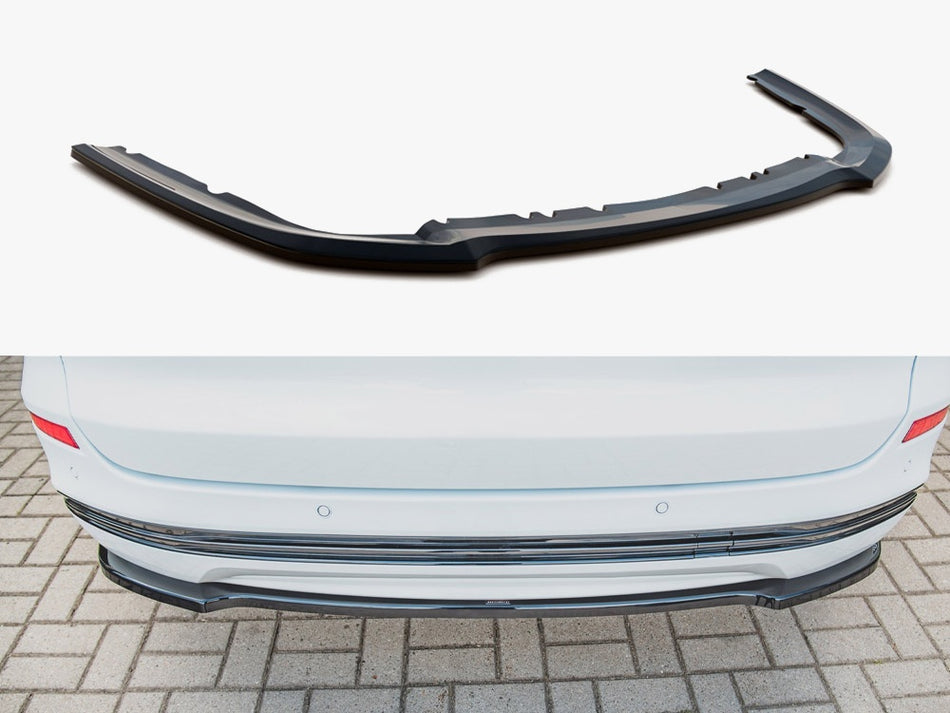 Maxton Central Rear Splitter Ford Mondeo Estate Platinum Mk5 Facelift - Textured