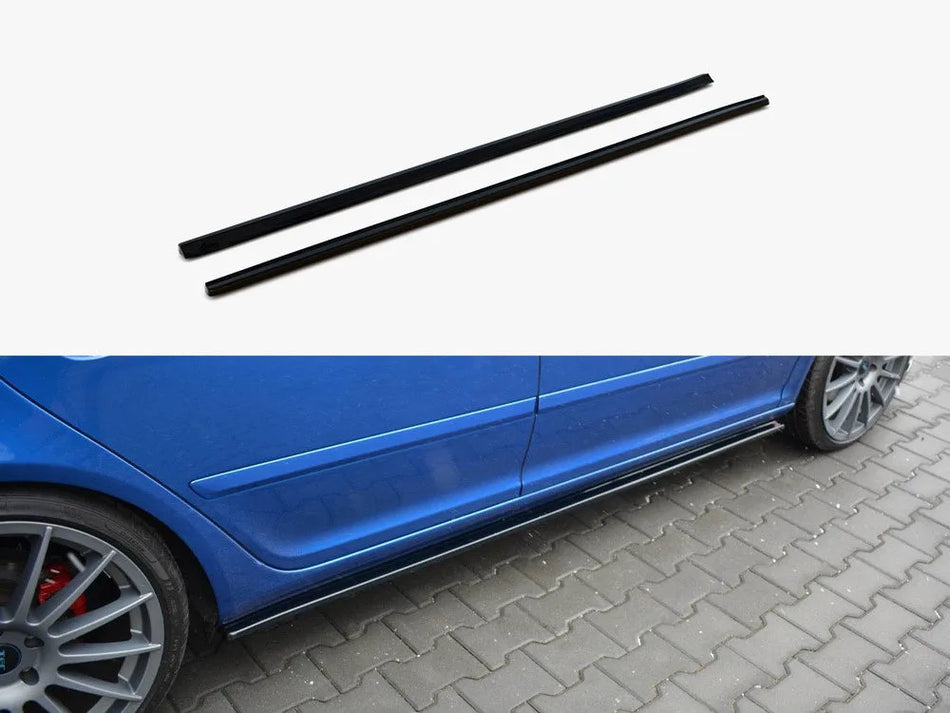 Maxton Side Skirts Splitters Skoda Octavia MK2 VRS Facelift (2008-2013)