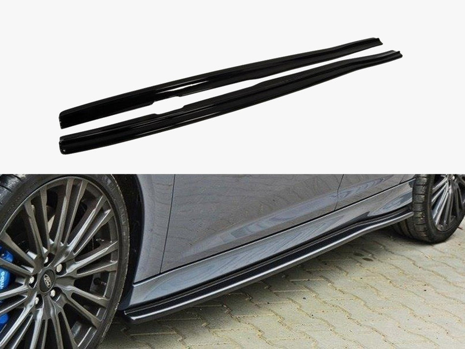 Maxton Side Skirts Diffusers Ford Focus MK3 RS, MK 3.5 ST, MK 3 ST