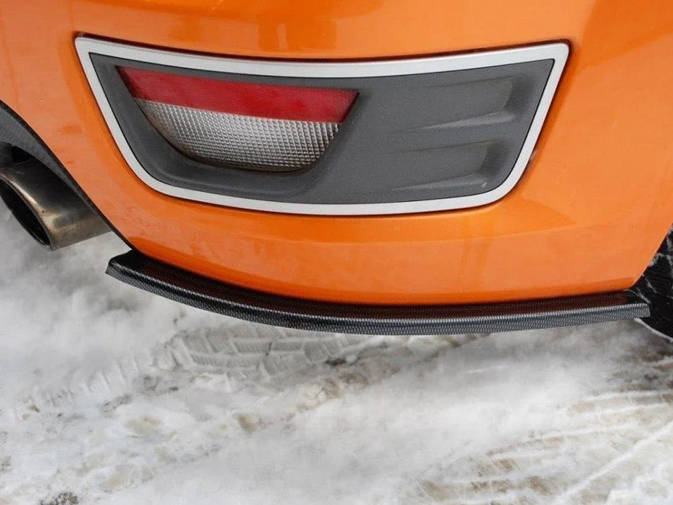 Maxton Rear Side Splitters Ford Focus MK2 ST Preface Model - Carbon Look