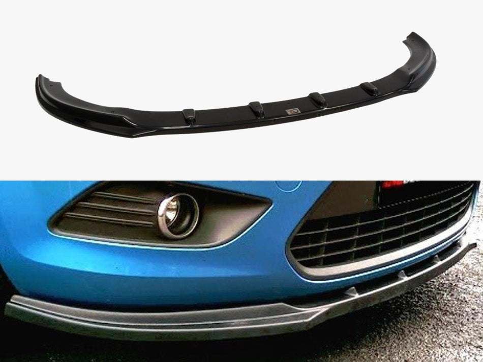 Maxton Front Splitter Ford Focus II Facelift - Textured