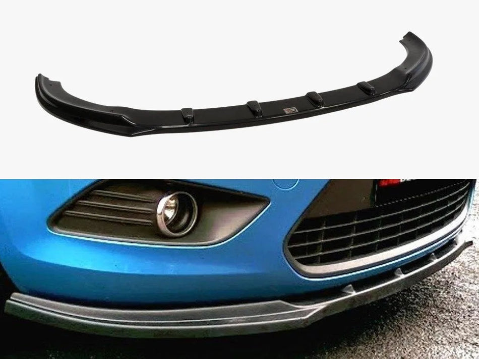 Maxton Front Splitter Ford Focus II Facelift - Textured