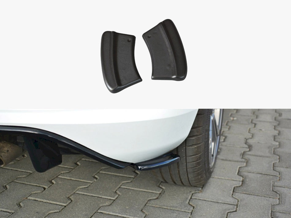 Maxton Rear Side Splitters V.1 Ford Fiesta Mk8 ST-Line - Carbon Look
