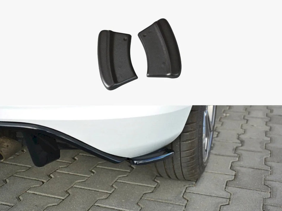 Maxton Rear Side Splitters V.1 Ford Fiesta Mk8 ST-Line - Carbon Look