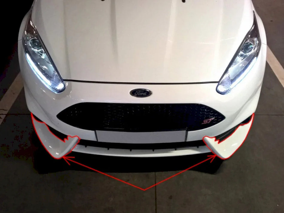 Maxton Front Bumper Spoiler Ford Fiesta ST Mk7 FL