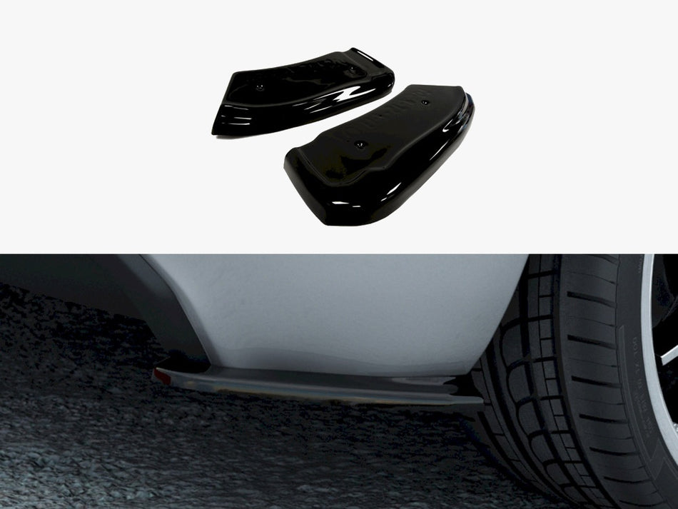 Maxton Rear Side Splitters Ford Fiesta Mk7 ST / ST-Line - Carbon Look