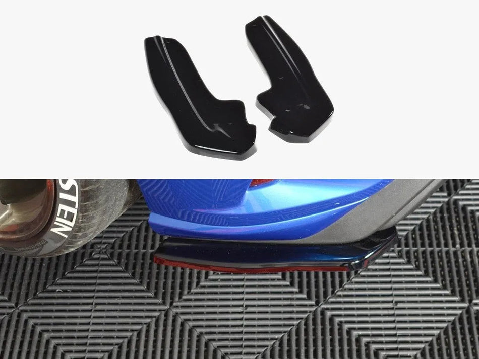 Maxton Rear Side Splitters V.1 Ford Focus ST-Line Mk4 - Carbon Look