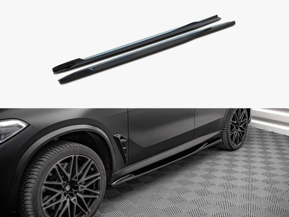 Maxton Side Skirt Diffusers BMW X5M F95 / F95 Facelift