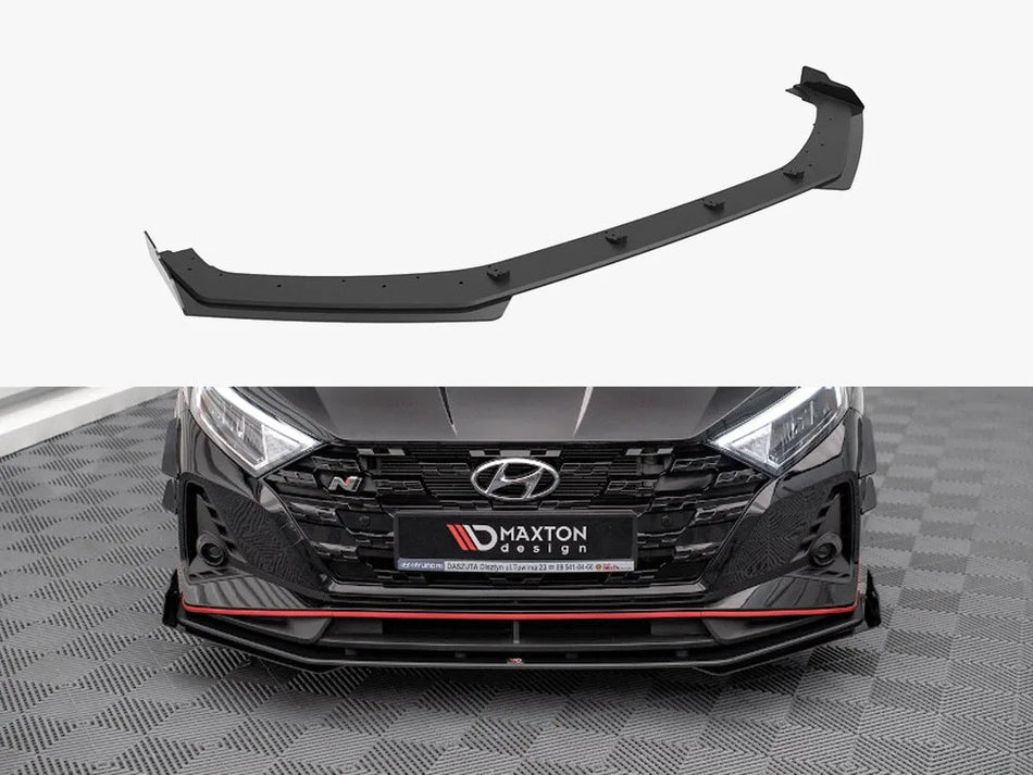 Maxton Street PRO Front Splitter V.1 + Flaps Hyundai I20 N Mk3